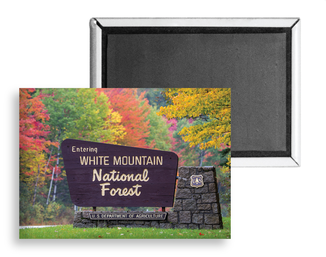 7704 - White Mountain National Forest Sign Magnet