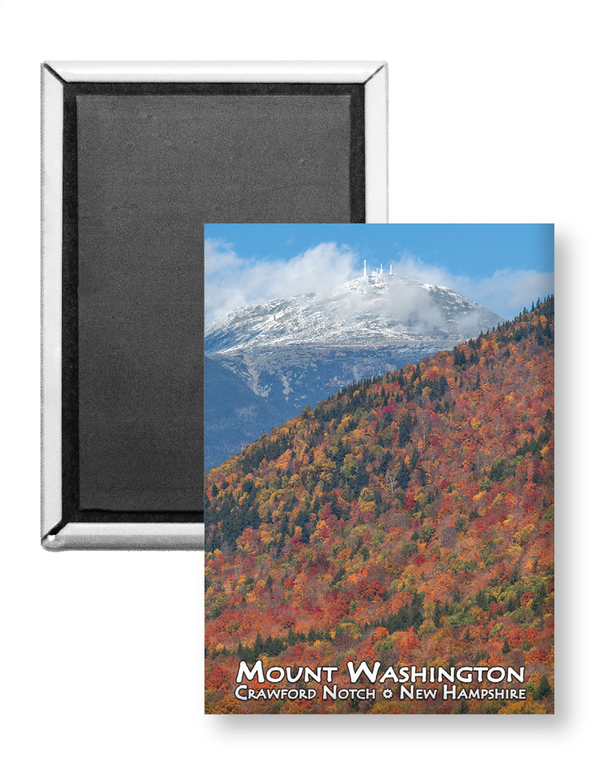 7709 - Autumn Snow Mount Washington Magnet