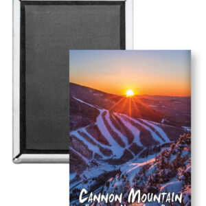 7743 - Winter Cannon Sunset Magnet