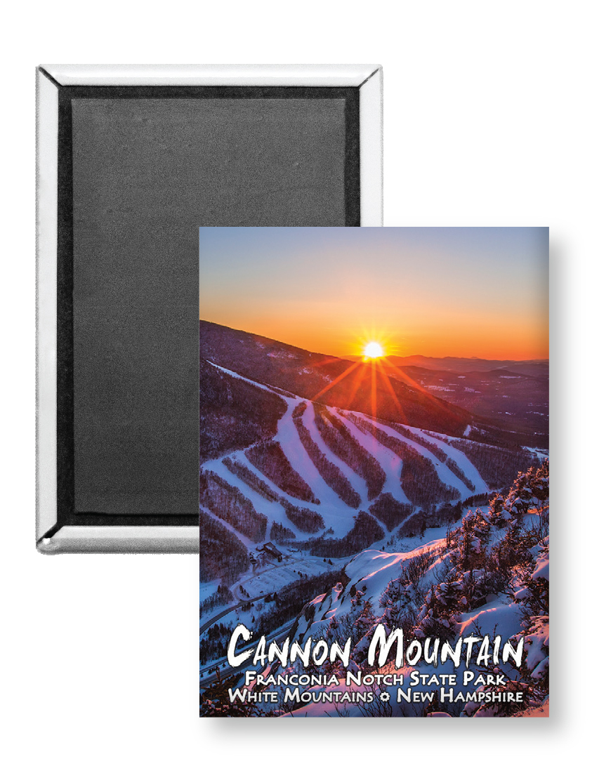 7743 - Winter Cannon Sunset Magnet