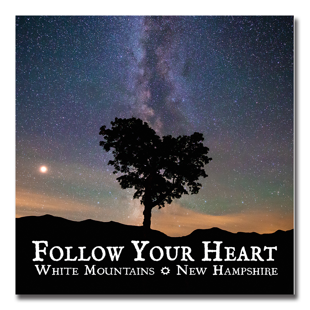 7572 - Follow Your Heart Square Magnet