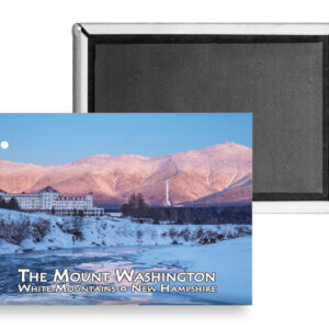 7763 - Mount Washington Winter Moon Alpenglow Magnet