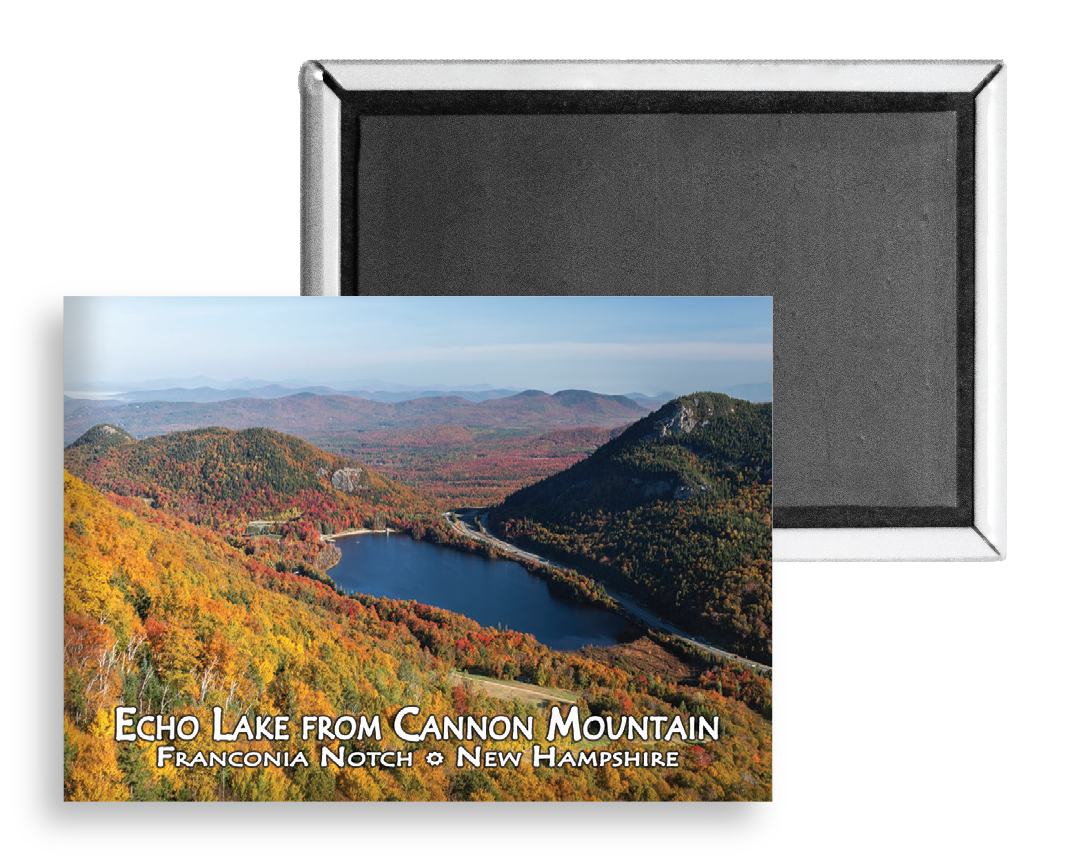 7776 - Echo Lake from Cannon Autumn Magnet