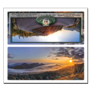 40004 - Panorama Card - Mount Washington Misty Sunrise