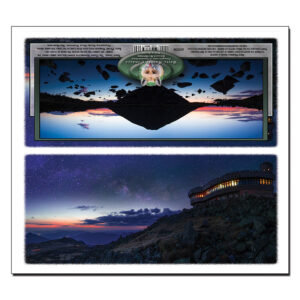 40009 - Panorama Card - Mount Washington Night Sky