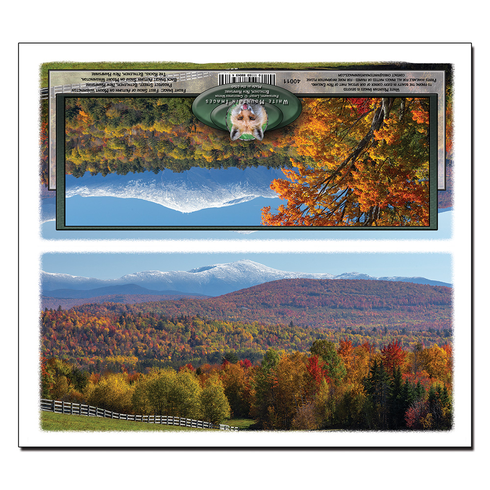 40011 - Panorama Card - Bethlehem Autumn Snow