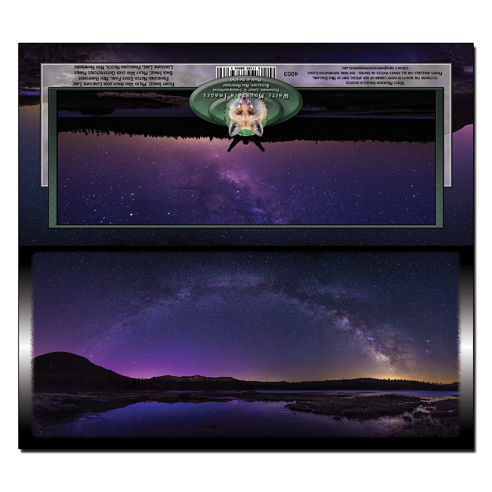4003 - Panorama Card - Milky Way Over Lonesome Lake