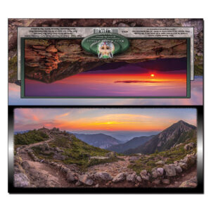 4004 - Panorama Card - Sunset over Franconia Ridge