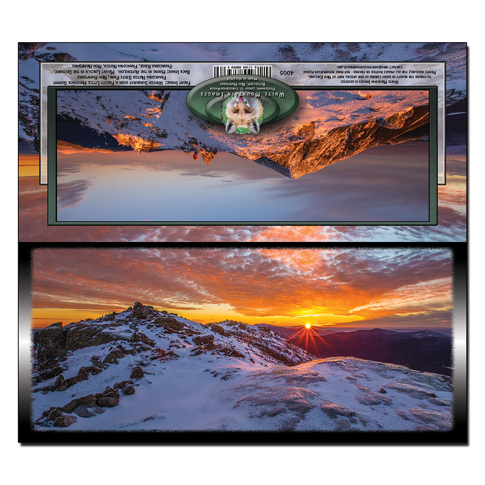 4005 - Panorama Card - Winter Sunburst Little Haystack
