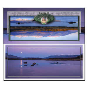 4010 - Panorama Card - Cherry Pond Moonrise