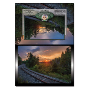 2052 - Note Card - Sunset on the Tracks