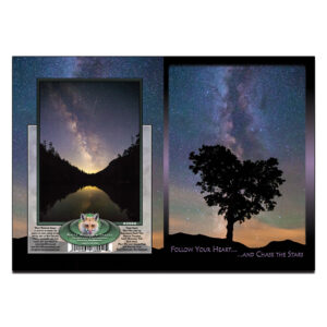 2066 - Note Card - Milky Way Heart Tree