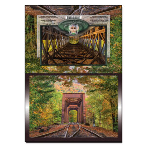 3044 - Note Card - Autumn Train Trestle