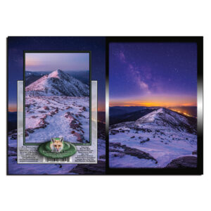 1022 - Note Card - Winter Milky Way Lafayette