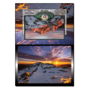 1037 - Note Card - Haystack Winter Sunset