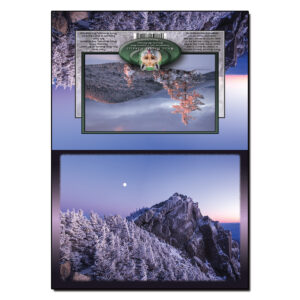 1047 - Note Card - Mount Liberty Blue Hour