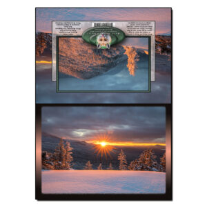 1051 - Note Card - Heavenly Winter Sunset