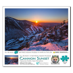 5003 Cannon Mountain Winter Sunset Puzzle