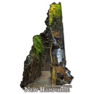 12102 - The Flume Gorge - 4" Vinyl Die-cut Sticker