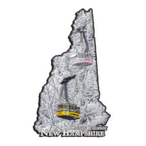 12104 - Cannon Tram Winter - 4" Vinyl Die-cut Sticker