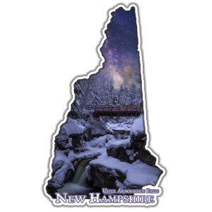 12107 - Upper Falls Milky Way - 4" Vinyl Die-cut Sticker