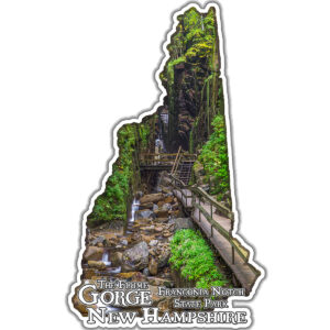 12110 - The Flume Gorge - 4" Vinyl Die-cut Sticker