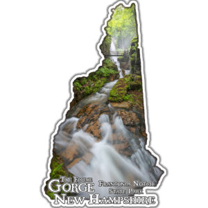 12112 - Flume Gorge Waterfall - 5" Vinyl Die-cut Sticker